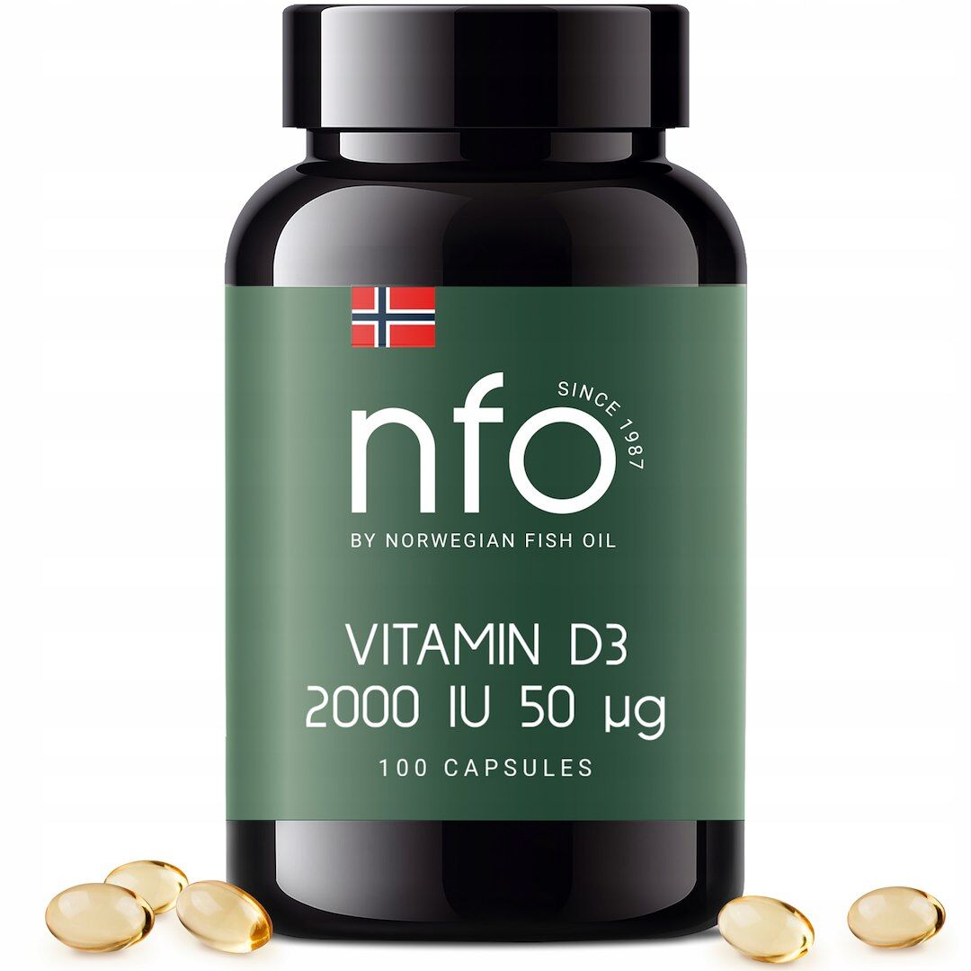 NFO Vitamine D3 2000 UI (100 gélules) - Viking Supplements