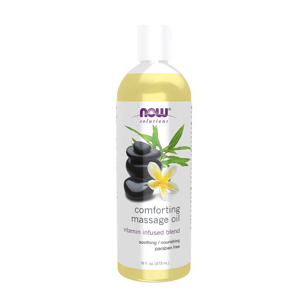 Huile de massage apaisante NOW (473 ml) - Viking Supplements