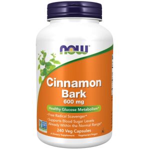 NOW FOODS Cinnamon Bark 600 mg (240 caps.) - Viking Supplements
