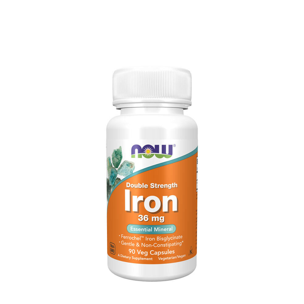 NOW Iron 36 mg Ferrochel® (90 gélules) - Viking Supplements