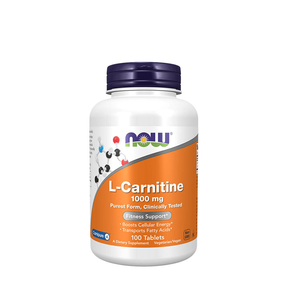 NOW L-carnitine 1 000 mg (100 comprimés) - Viking Supplements