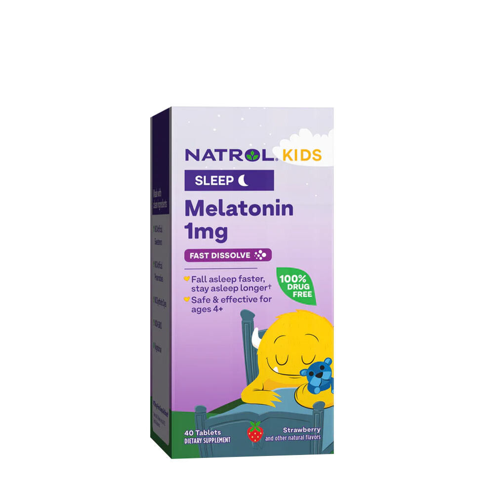 Natrol Kids Melatonin (40 tabletter, jordbær)