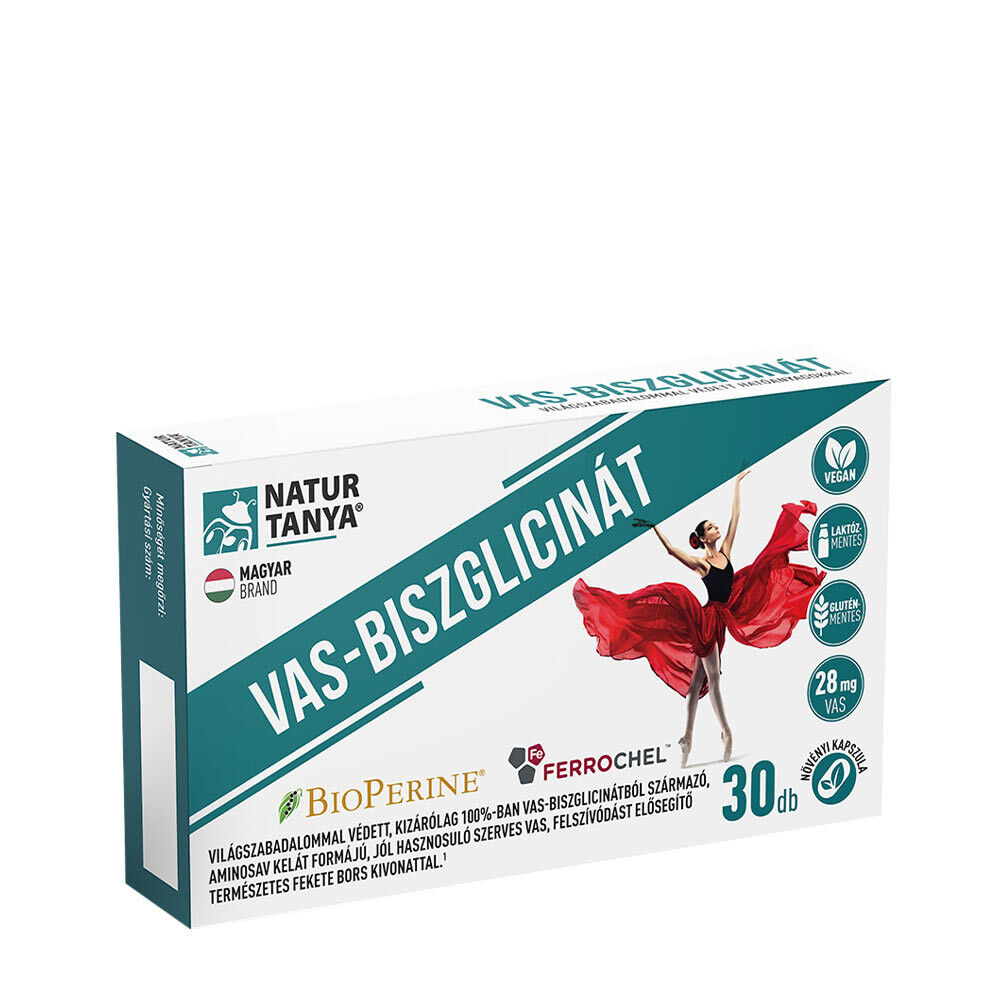 Natur Tanya Bisglycinate de fer (30 gélules) - Viking Supplements