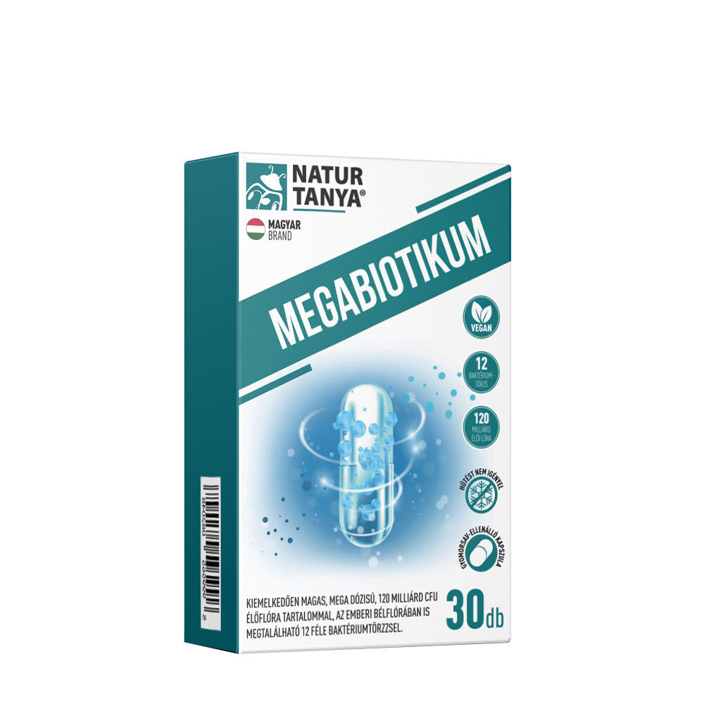 Natur Tanya Megabiotic - 12 types de bactéries (30 gélules) - Viking Supplements