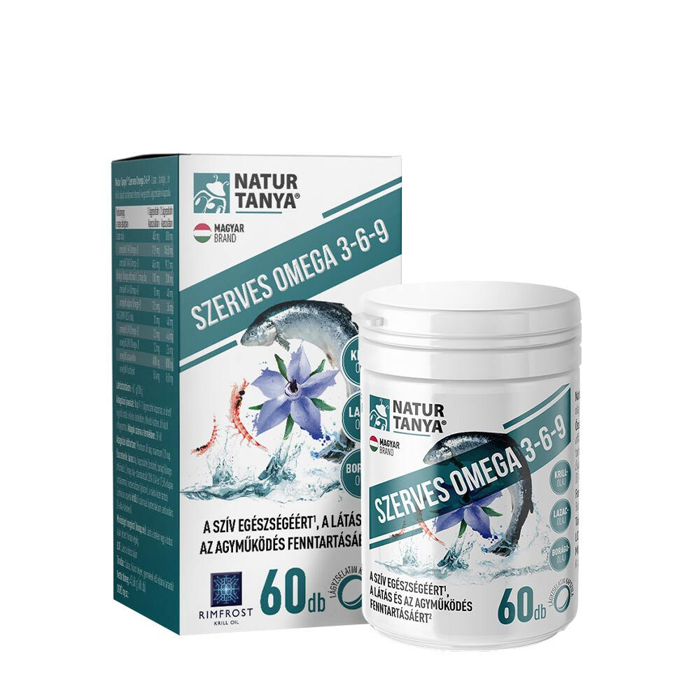 Natur Tanya - Økologiske omega-3-6-9-fedtsyrer, 60 bløde kapsler