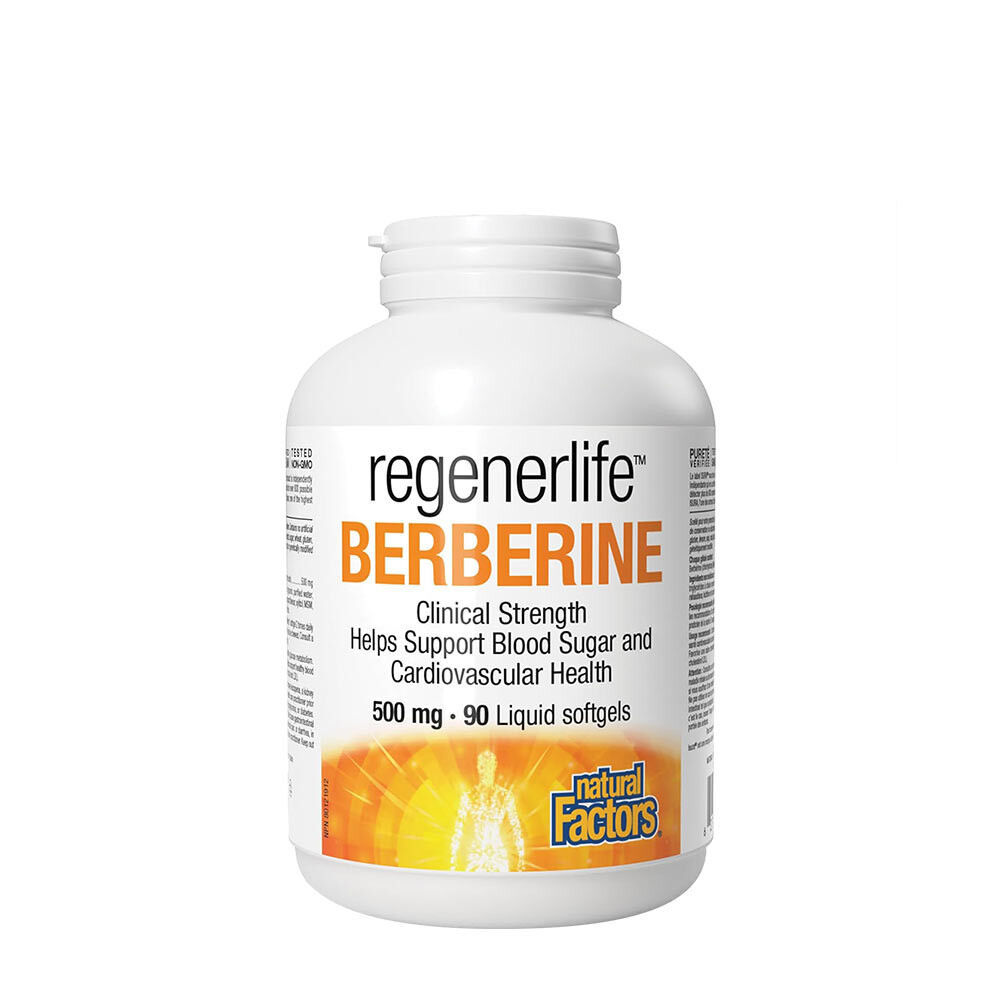 Natural Factors Berberine LipoMicel Matrix - 500 mg de berbérine (90 gélules molles) - Viking Supplements