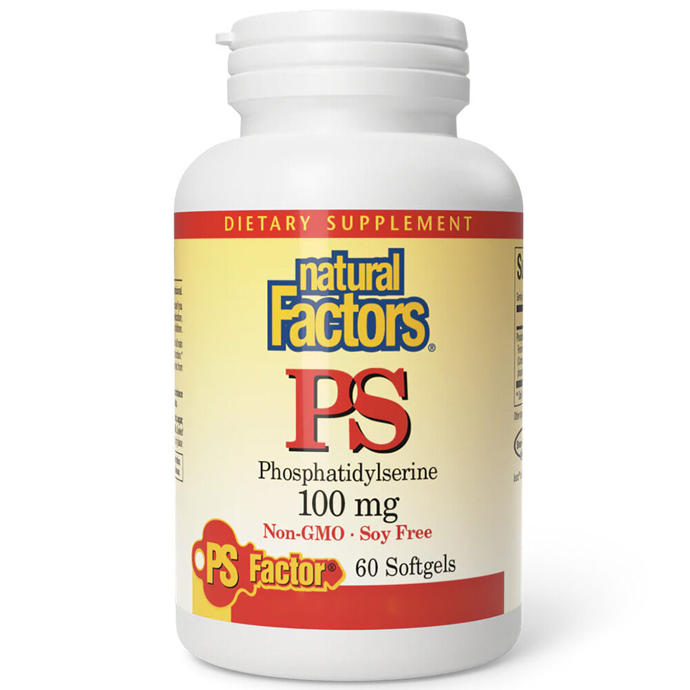 Natural Factors PS Phosphatidylsérine 100 mg, 60 gélules molles - Viking Supplements