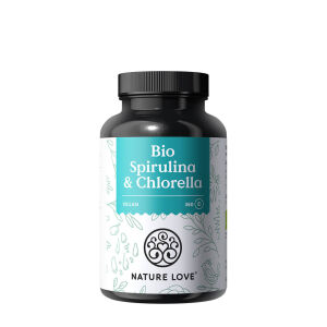 Nature Love : Spiruline et chlorelle bio (360 comprimés) - Viking Supplements