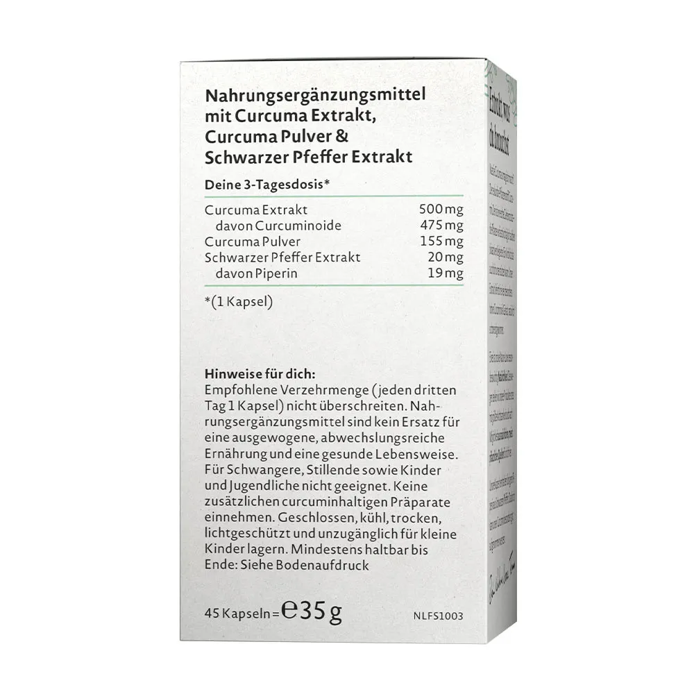 Nature Love Turmeric Extract (45 Capsules) – Image 2