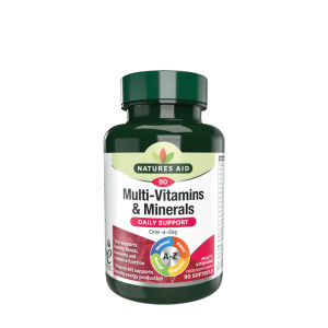 Natures Aid Multivitamines et minéraux (avec fer) (90 gélules molles) - Viking Supplements
