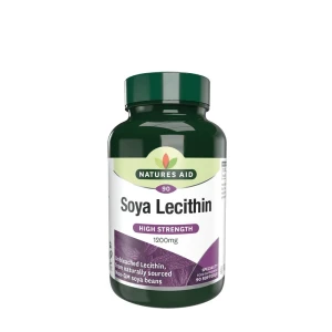 Natures Aid Lécithine de soja 1 200 mg (90 gélules molles) - Viking Supplements
