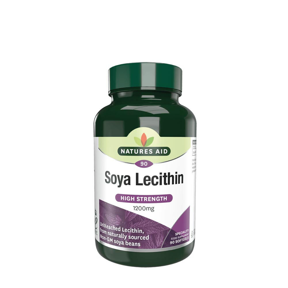 Natures Aid - Sojalecithin 1200 mg (90 bløde kapsler)
