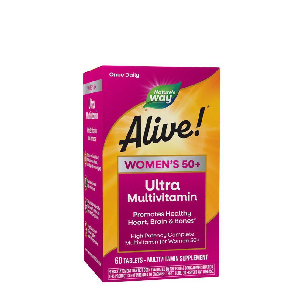 Natures Way Alive!® Multivitamines Ultra pour femmes de 50 ans et plus (60 comprimés) - Viking Supplements