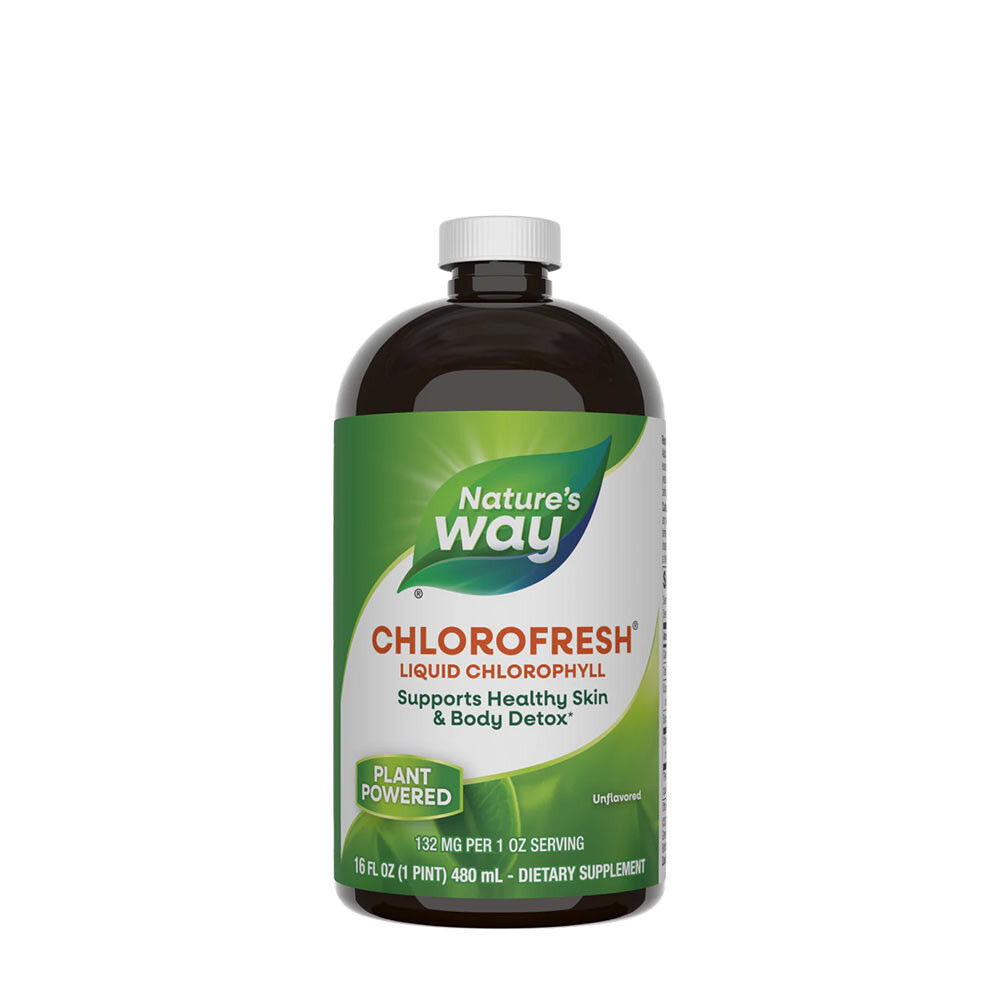 Natures Way Chlorofresh® flydende klorofyl (480 ml, uden smag)