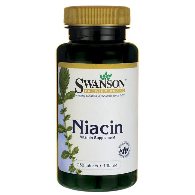 Swanson - Niacin, 100mg - 250 tablets