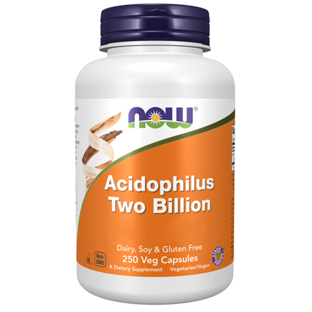 Now Foods Acidophilus Two Billion, 250 gélules végétales - Viking Supplements