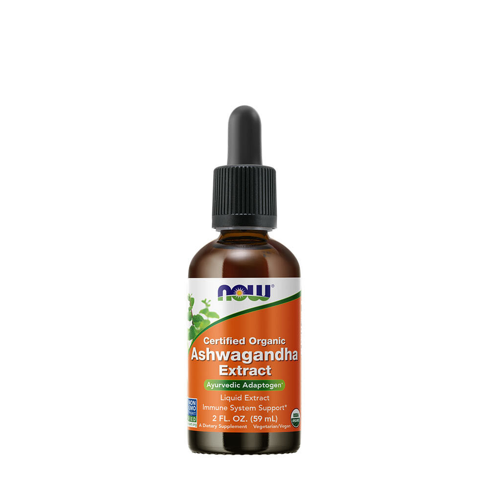 Now Foods Flydende Ashwagandha-ekstrakt, økologisk (59 ml)