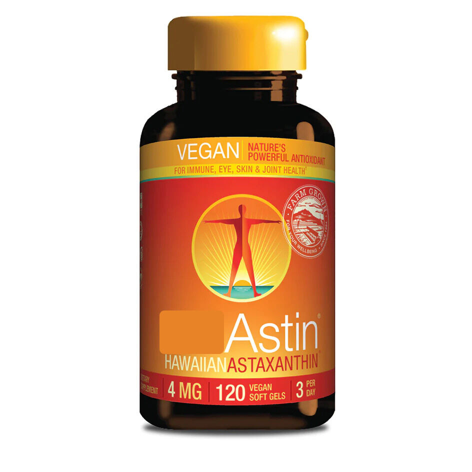 Nutrex Vegan Astin Hawaiian Astaxanthin 4 mg, 120 vegetabilske blødkapsler