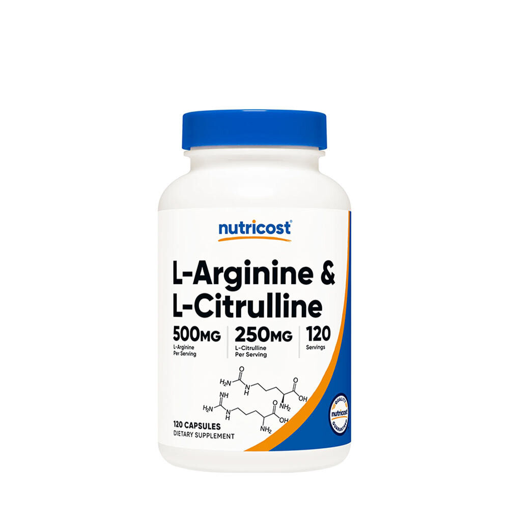 Gélules Nutricost « Complexe L-arginine-L-citrulline » (120 gélules) - Viking Supplements