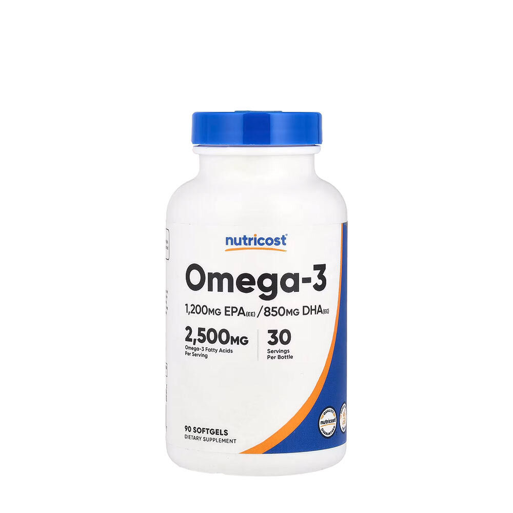 Nutricost Oméga-3 2 500 mg (90 gélules molles) - Viking Supplements
