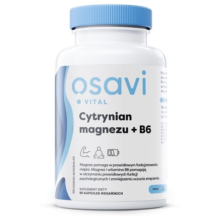 OSAVI Citrate de magnésium + B6 (90 gélules) - Viking Supplements