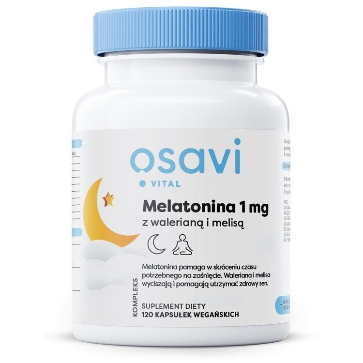 Osavi - melatonin 1 mg + 120 vegetariske kapsler