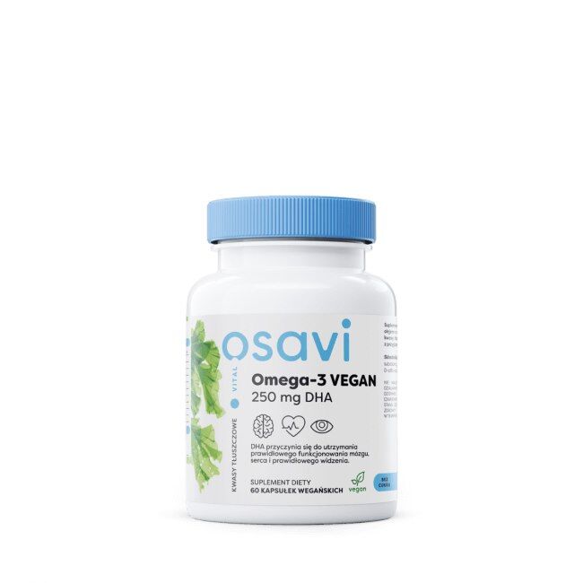 OSAVI Oméga-3 VÉGÉTALIEN 250 mg de DHA (60 gélules) - Viking Supplements