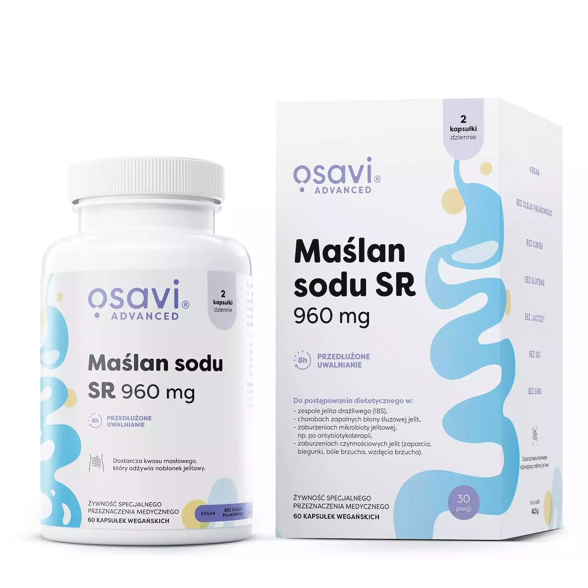 OSAVI Butyrate de sodium (60 gélules) - Viking Supplements