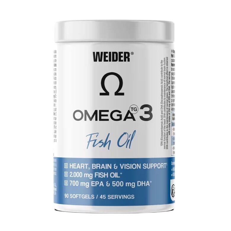 Weider - Omega 3 fiskeolie, 2000mg - 90 bløde kapsler