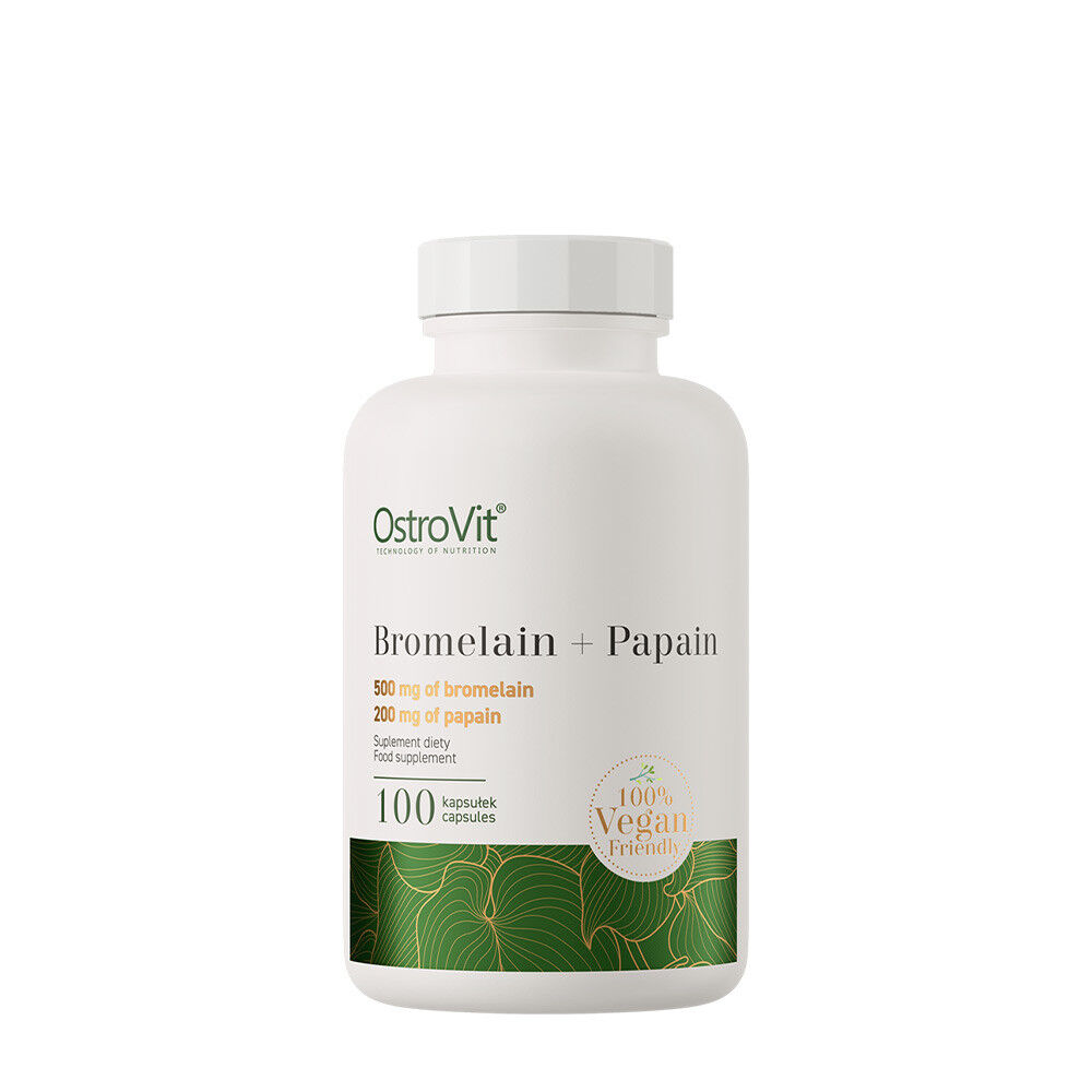Ostrovit Bromélaïne + Papaïne 100% Vege (100 gélules) - Viking Supplements