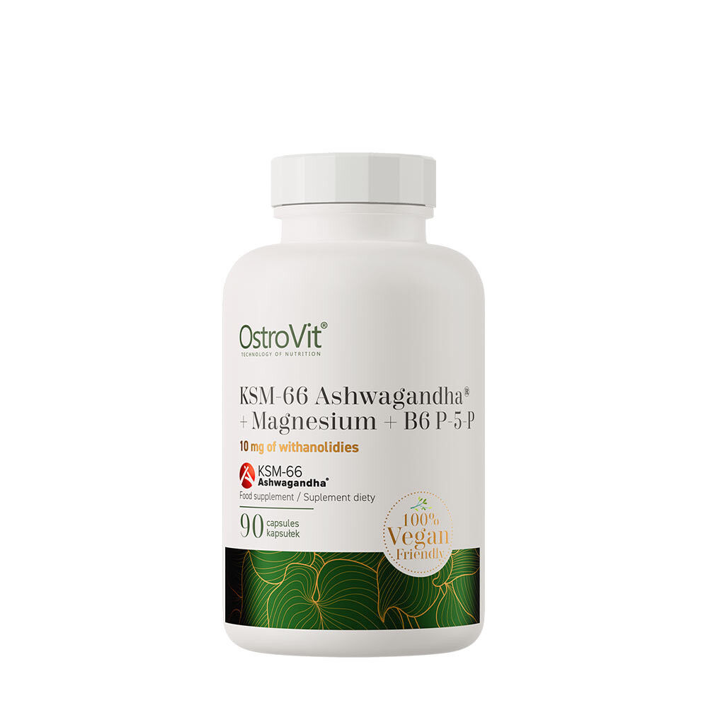 Ostrovit KSM-66 Ashwagandha® + Magnésium + B6 P-5-P (90 gélules végétales) - Viking Supplements