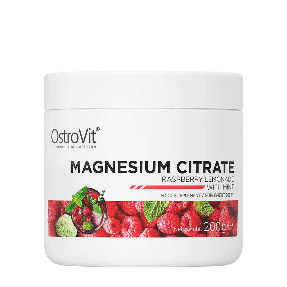 Ostrovit Citrate de magnésium - limonade à la framboise et à la menthe (200 g) - Viking Supplements