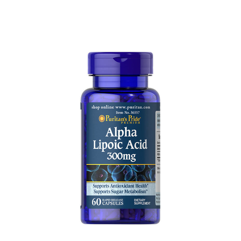 Puritan's Pride - Acide alpha-lipoïque 300 mg (60 gélules) - Viking Supplements