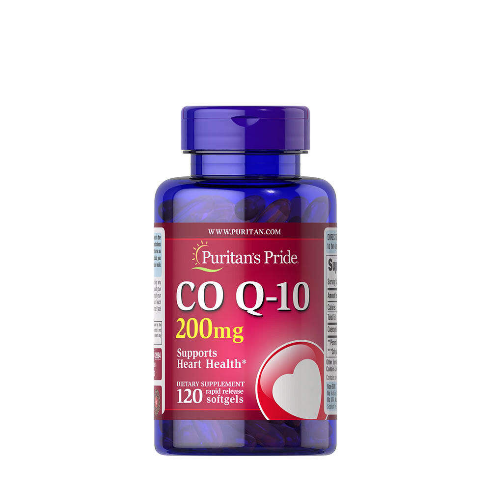 Puritans Pride CO Q-10 200 mg (120 gélules molles) - Viking Supplements