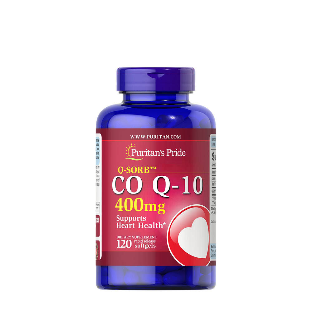 Puritan's Pride Q-Sorb™ CO Q-10 400 mg (120 gélules molles) - Viking Supplements