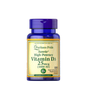 Puritan's Pride Vitamin D3 1000 IU (100 Softgels) - Viking Supplements