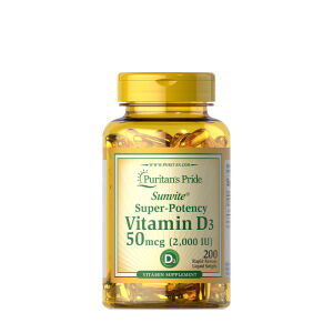 Puritans Pride Vitamine D3 2000 UI (200 gélules molles) - Viking Supplements