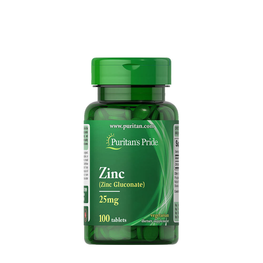 Puritan's Pride Zinc 25 mg (100 comprimés) - Viking Supplements