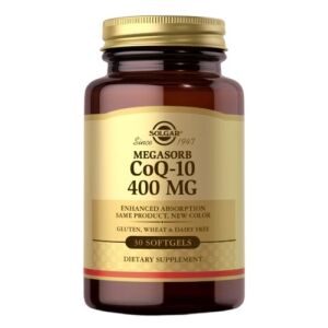 SOLGAR Megasorb CoQ-10 400 mg (60 gélules molles) - Viking Supplements
