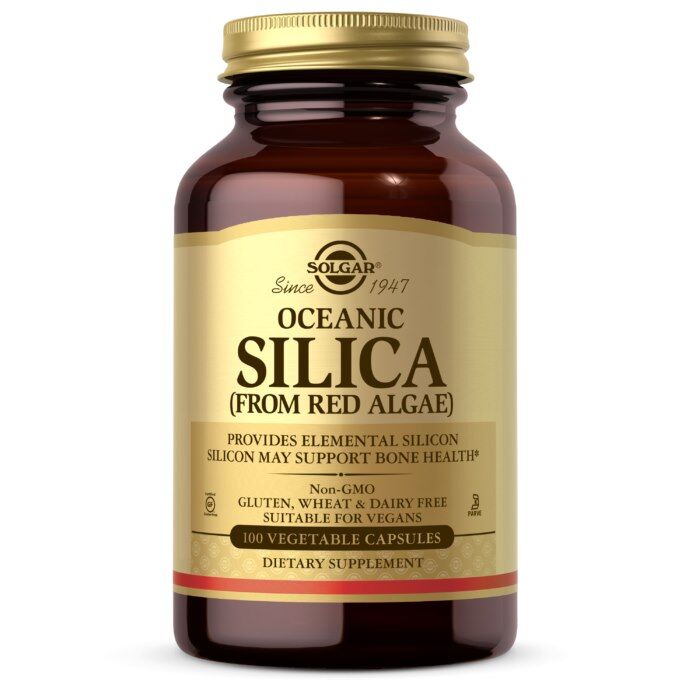 SOLGAR Silice océanique issue d'algues rouges (100 gélules) - Viking Supplements