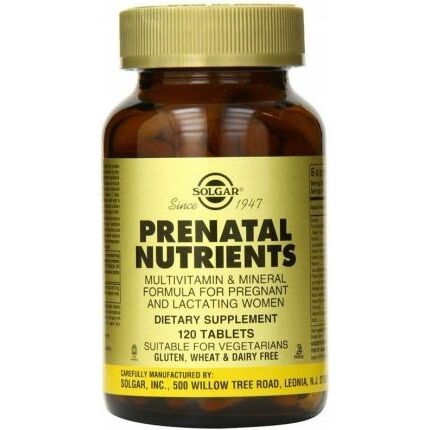 SOLGAR Prenatal Nutriens (120 comprimés) - Viking Supplements