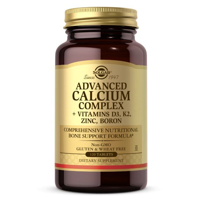 Solgar - Ultimate Bone Support Avanceret Calciumkompleks med D3, K2, Zink og Bor (120 tabletter)