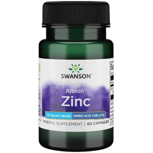 SWANSON Albion Chelat Cynku 15mg 60kaps - Viking Supplements