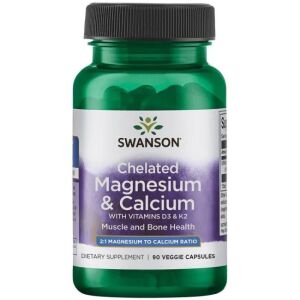 SWANSON Albion : chélates de magnésium et de calcium avec D-3 et K-2 - Viking Supplements