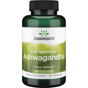SWANSON Ashwagandha 450 mg, 100 gélules - Viking Supplements