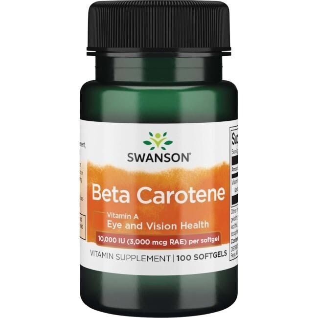 SWANSON Bêta-carotène 10 000 UI 100 000 - Viking Supplements