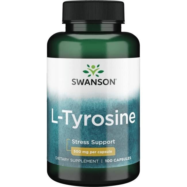 SWANSON L-Tyrosine 500 mg, 100 gélules - Viking Supplements