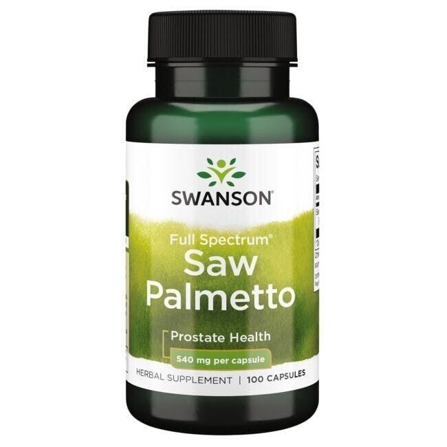 SWANSON Saw Palmetto 540 mg, 100 kapsler.