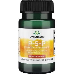 SWANSON Vitamine B-6 20 mg, 60 gélules - Viking Supplements