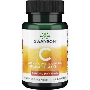 SWANSON Vitamine C 1000 + rose musquée 30 gélules - Viking Supplements